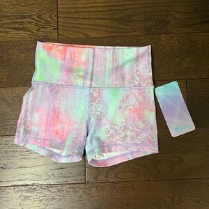 NWT Ivivva by Lululemon Rhythmic Short *High Low in Pink/Purple/Green/Blue